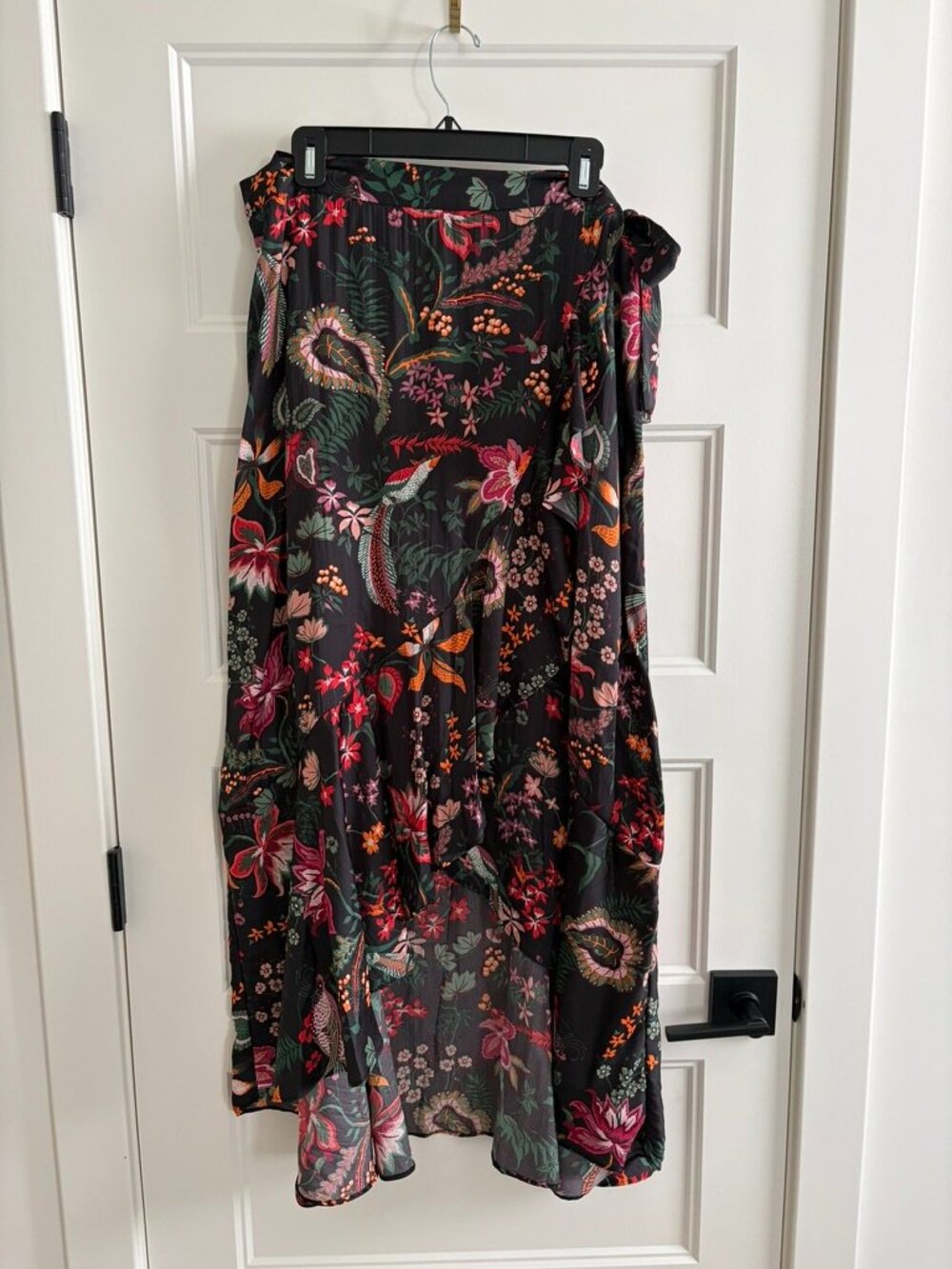Anthropologie Ruffled Wrap Skirt